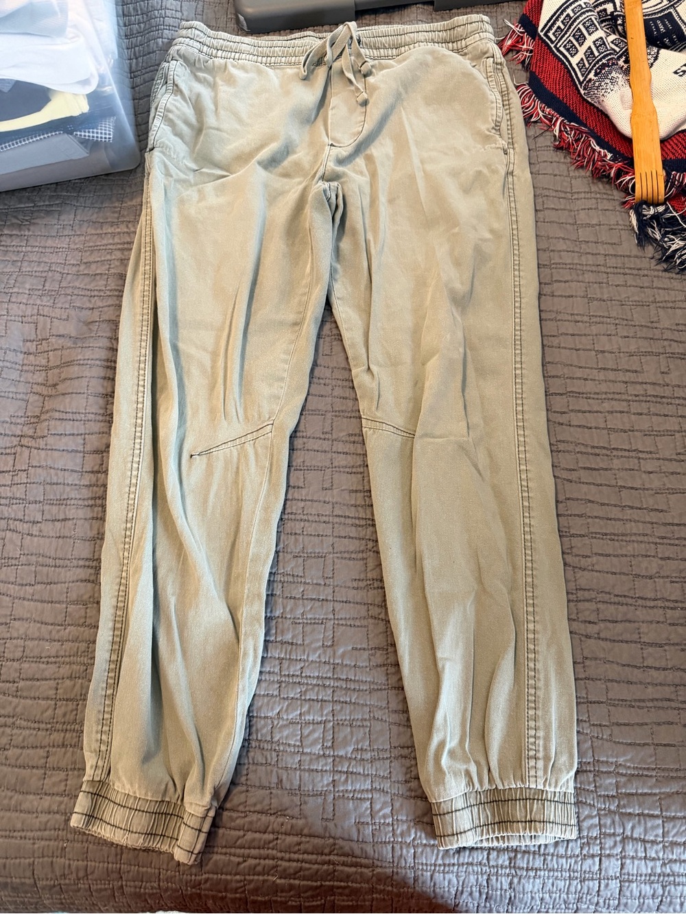 Boy’s Drawstring Jogger Pants - Sage Green